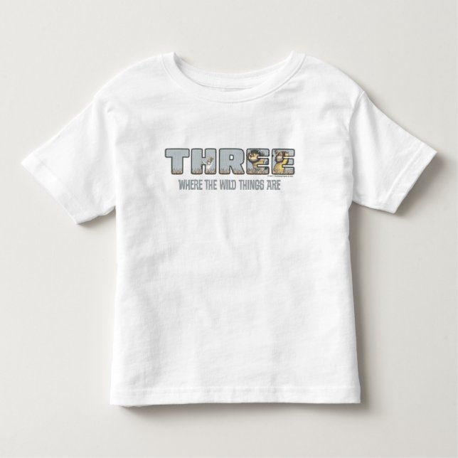 Where the Wild Things Are Third Birthday Toddler T-shirt (Front)