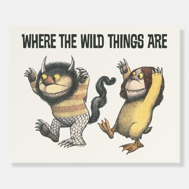 Where the Wild Things Are | Two Wild Things Foam Board (Front)