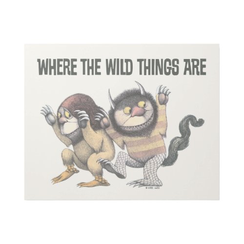 Where the Wild Things Are  Two Wild Things Gallery Wrap