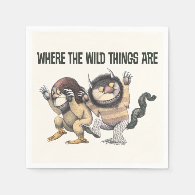 Where the Wild Things Are | Two Wild Things Napkins (Front)