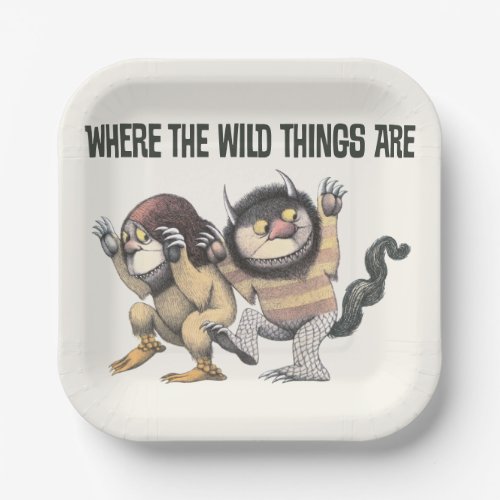 Where the Wild Things Are  Two Wild Things Paper Plates