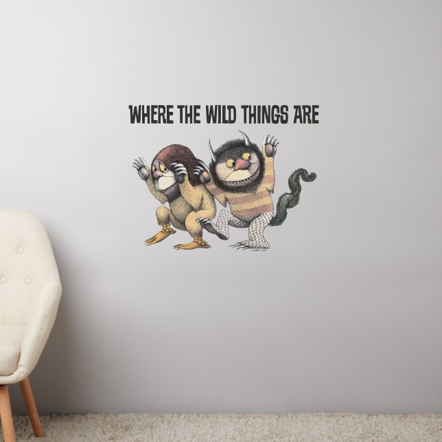 Where the Wild Things Are | Two Wild Things Wall Decal (Living Room 2)