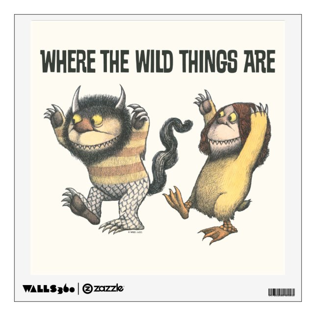 Where the Wild Things Are | Two Wild Things Wall Decal (Front)