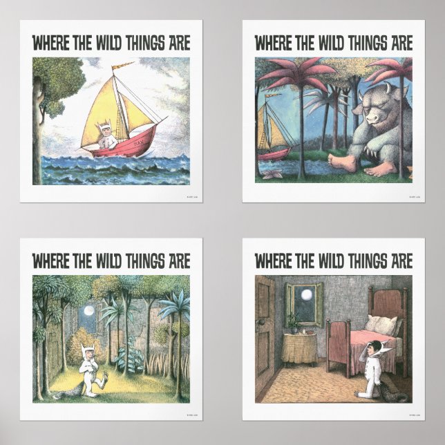 Where The Wild Things Are Wall Art Sets (Front)