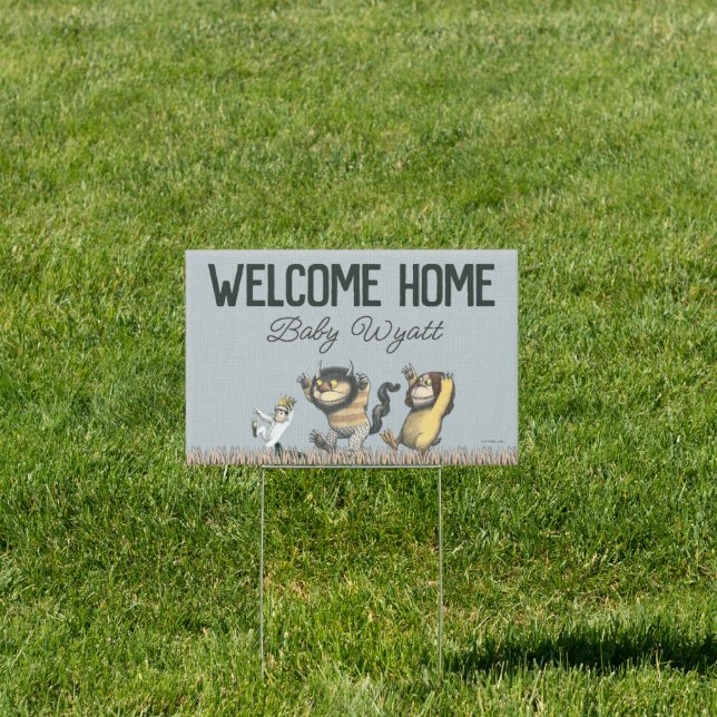 Where the Wild Things Are Welcome Home Baby Sign (Insitu)