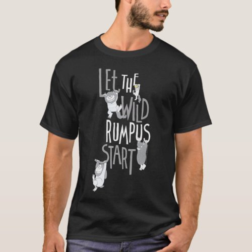 Where the Wild Things Are Wild Rumpus Begins Premi T_Shirt
