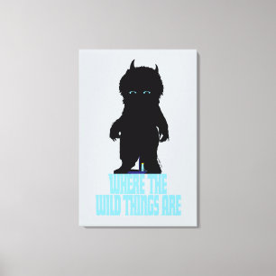 Where the Wild Things Are Wild Thing Silhouette Canvas Print