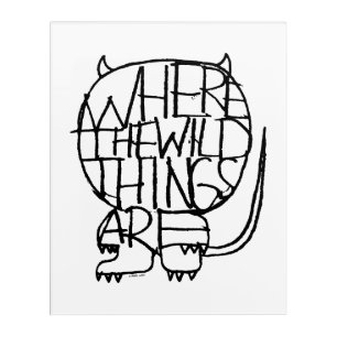 Where the Wild Things Are   Wild Thing Sketch Acrylic Print