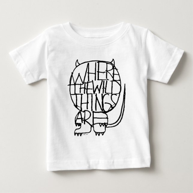 Where the Wild Things Are | Wild Thing Sketch Baby T-Shirt (Front)
