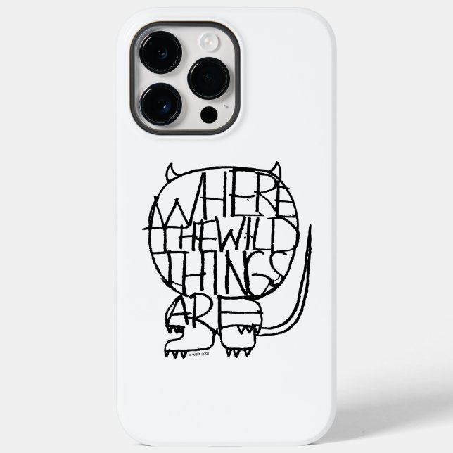 Where the Wild Things Are | Wild Thing Sketch Case-Mate iPhone Case (Back)