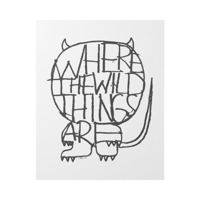 Where the Wild Things Are | Wild Thing Sketch Gallery Wrap (Front)
