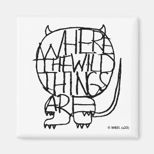 Where the Wild Things Are   Wild Thing Sketch Magnet