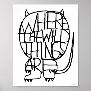Where the Wild Things Are   Wild Thing Sketch Poster