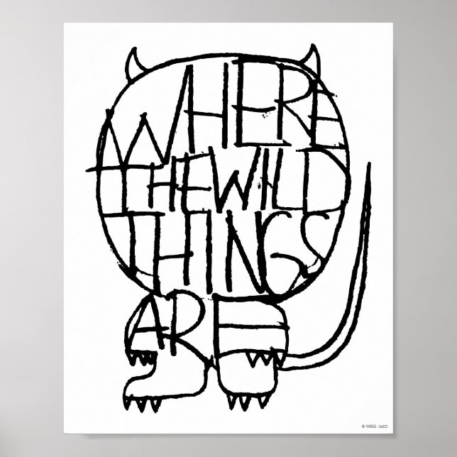 Where the Wild Things Are | Wild Thing Sketch Poster (Front)