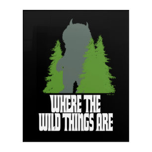Where the Wild Things Are   Wild Thing & Trees Acrylic Print