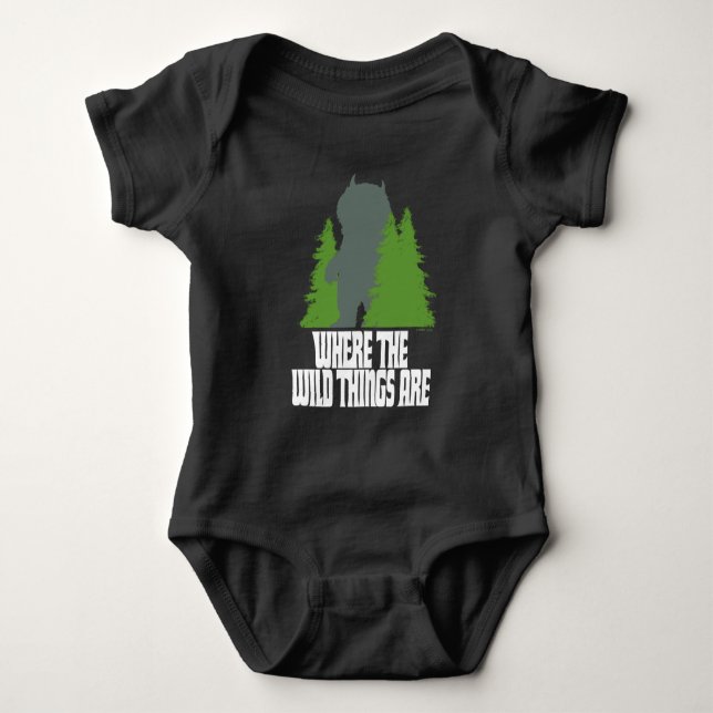 Where the Wild Things Are | Wild Thing & Trees Baby Bodysuit (Front)