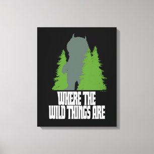 Where the Wild Things Are Wild Thing & Trees Canvas Print