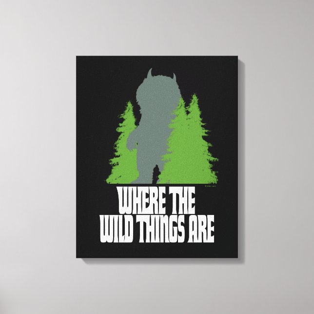 Where the Wild Things Are | Wild Thing & Trees Canvas Print (Front)