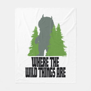 Where the Wild Things Are Wild Thing & Trees Fleece Blanket