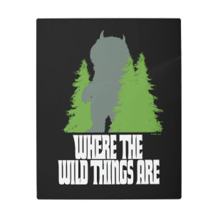 Where the Wild Things Are Wild Thing & Trees Metal Print