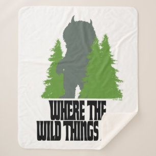 Where the Wild Things Are Wild Thing & Trees Sherpa Blanket