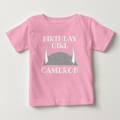 Where The Wild Things  Birthday Girl Baby T_Shirt