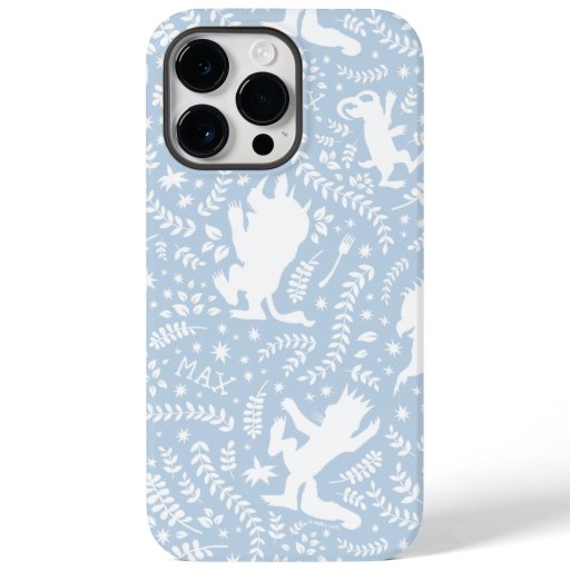 Where the Wild Things Blue Floral Pattern Case-Mate iPhone 14 Pro Max Case