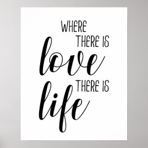 Where There Is Love There Is Life Poster