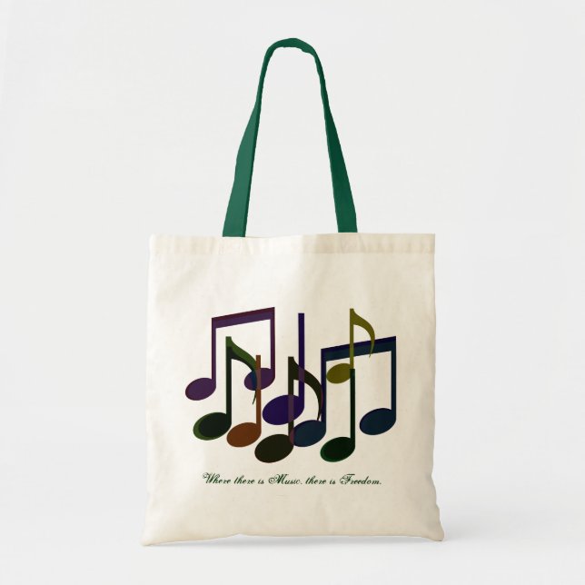 Where there is Music Tote Bag (Front)