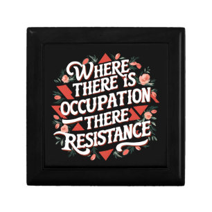 Where there is occupation there resistance gift box
