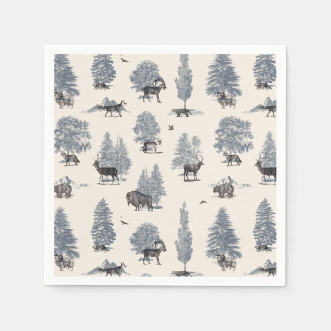 Where They Belong Winter | Florent Bodart Napkins (Front)