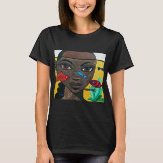 Where Thoughts Swim | Black Woman Art Afrocentric T-Shirt