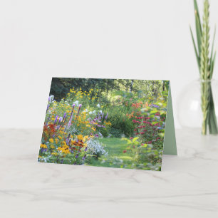 Where Three Gardens Meet Greeting Card