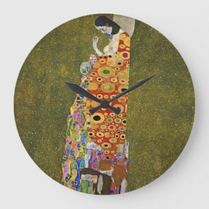 Where Time Meets Artistry: Gustav Klimt's Hope II Large Clock