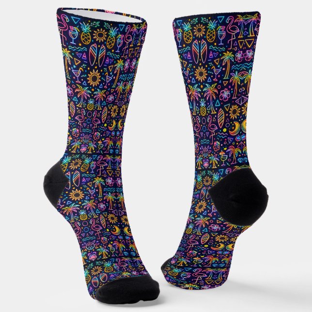 Where To Buy Cool Socks 00377 Tropical Theme Socks (Angled)