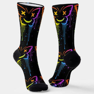 Where To Buy Cool Socks 00392 Butterfly Drip Socks