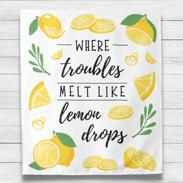 Where Troubles Melt Like Lemon Drops Summer Tapestry (Creator Uploaded)