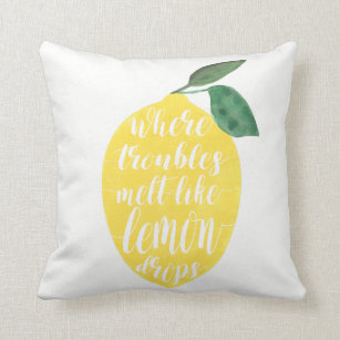 I Just Really Love Lemons Ok Lemon Lover Gift Throw Pillow Multicolor 16x16