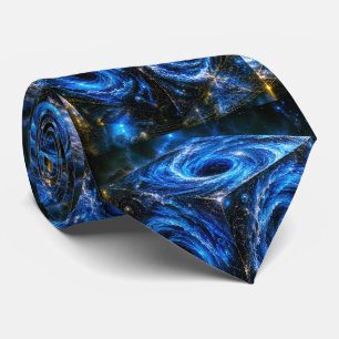 Where Universes Turn Inward - Portrait of Infinity Neck Tie
