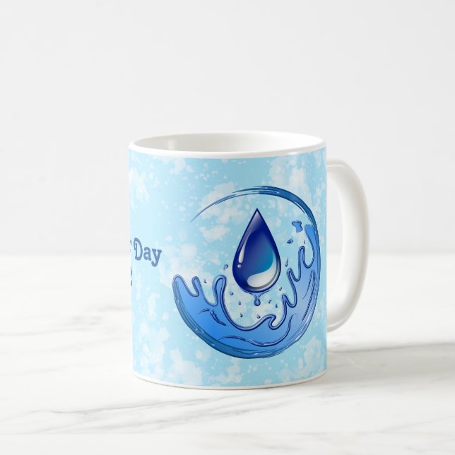 Where Water Flows, Equality Grows World Day 2026 Coffee Mug (Front Right)