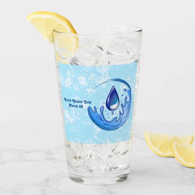 Where Water Flows, Equality Grows World Day 2026 Glass (Front Ice)