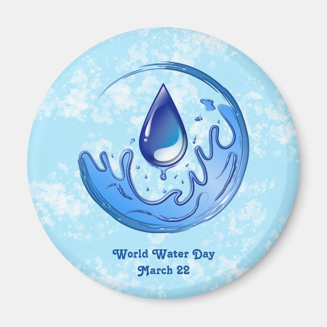 Where Water Flows, Equality Grows World Day 2026 Magnet (Front)
