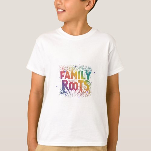 Where We Grow From Rooted in Family Family Tree  T_Shirt