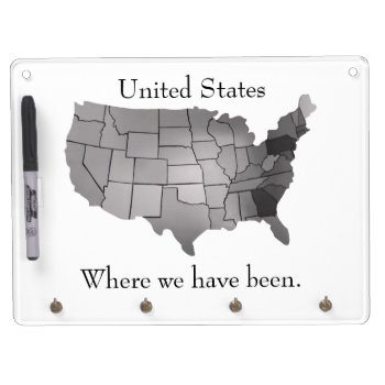 Where We Have Been  United States Dry Erase Board by Cherylsart at Zazzle