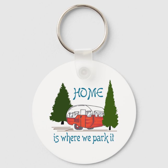 Where We Park It Keychain (Front)