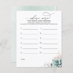 Where Were The BRIDE AND GROOM Photo Game