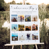 Where Were They Bridal Game PosterMinimalist Sign