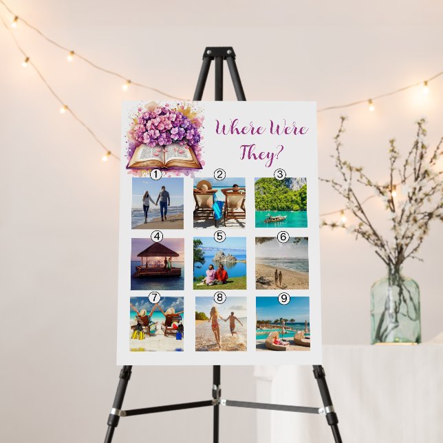 Where Were They Game 9 Photo Hydrangea Book Poster (In Situ (Stand))