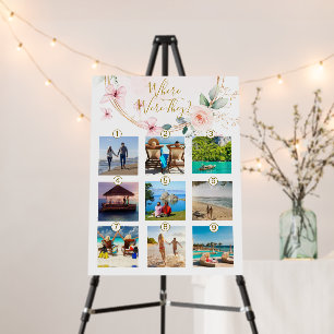 Where Were They Game 9 Photo Pink Butterfly Poster