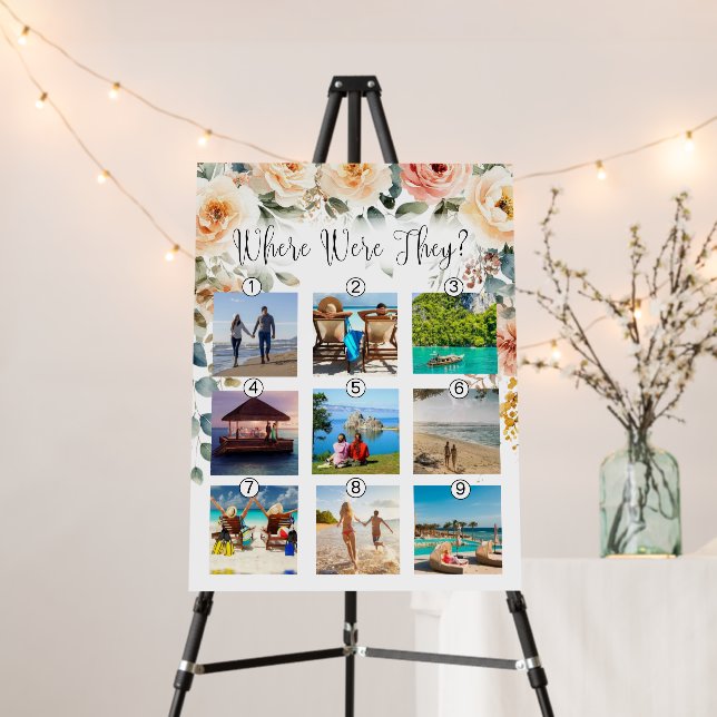 Where Were They Game 9 Photo Wildflowers Poster (In Situ (Stand))